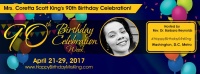 (BPRW) The Inaugural Coretta Scott King Birthday Social Justice Service is Saturday, April 29, 2017, at Howard University's Rankin Chapel