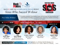 Tune in today for “Sistas Who Succeed” Free Webinar at 2 p.m. (ET) 