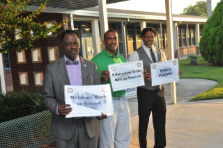 Staff welcoming students return 