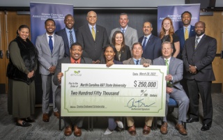 John Keppler (Chairman and CEO of Enviva) is joined by Harold L. Martin Sr. (Chancellor, North Carolina A&T State University), Dr. Mohamed Ahmedna (Dean of College of Agriculture and Environmental Sciences at N.C. A&T), Kimberly Davis (Director of Develop