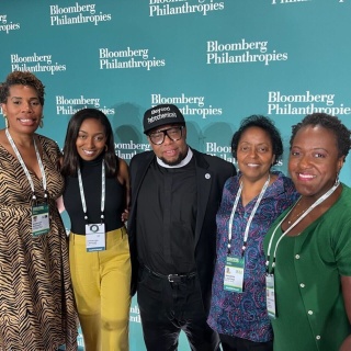 (L to R) Environmental Activists:  Dr. Margot Brown, Shamyra Lavigne, Rev. Yearwood, Sharon Lavigne and Heather McTeer Toney  Photo Credit:  Rise St. James