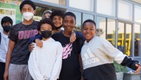 A group of students in the Kingmakers of Oakland program. | Photograph courtesy of Kingmakers of Oakland