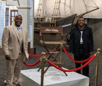 (BPRW) MALICK L. MANGA AND BILL HALEY, JR, ALEX HALEY’S GRANDSON, WILL BE VISITING THE GAMBIA TO CELEBRATE AND ACKNOWLEDGE THE AWARDING WINNING BOOK, “ROOTS.” THE SEVEN MILESTONE ANNIVERSARIES SURROUNDING THE BOOK AND ITS ONGOING CULTURAL PHENOMENON IS BEING REVISITED THROUGH A SERIES OF INITIATIVES.