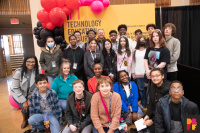 Photo credit: Beatrice McBride, Two dozen students participated in the 2023 Denton Black Film Festival first-ever hackathon as a partnership with the Metro Dallas NAACP. The event was part of the TEC Expo that took during the ninth annual festival.