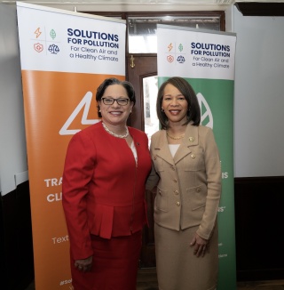 Congresswoman-Elect Jennifer McClellan (VA-4) with Congresswoman Lisa Blunt Rochester (DE) pay tribute to the late Congressman Donald McEachin during Washington, DC gathering. Photo: CAC/Cheriss May