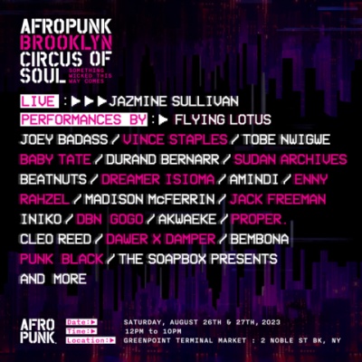 (BPRW) AFROPUNK BROOKLYN 2023 Announces Lineup, With Headliners Jazmine Sullivan and Flying Lotus | Press releases