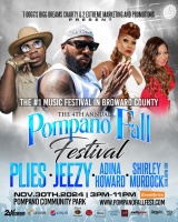 (BPRW) 4th Annual Pompano Fall Festival: Shirley Murdock, Adina Howard, Jeezy, and Plies Headline Broward County’s Top Music Festival