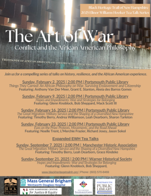 (BPRW) The 2025 Elinor Williams Hooker Tea Talk Series Explores “The Art of War: Conflict and the African American Philosophy” | Press releases
