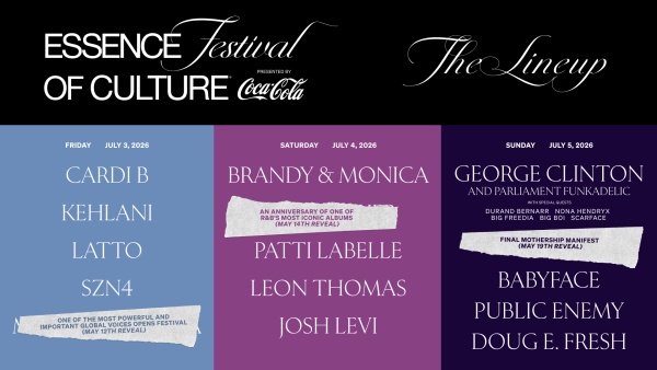 (BPRW) 2026 ESSENCE Festival of Culture® Presented by Coca-Cola® Reveals Night-by-Night Lineup Featuring Babyface, Leon Thomas, Public Enemy and George Clinton &amp; Parliament-Funkadelic with Friends