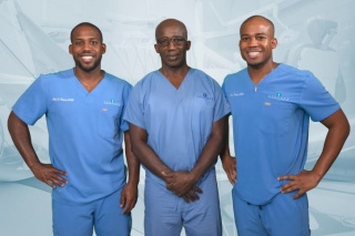 Left to right: Dr. Kevin, Dr. Roger and Dr. Kyle Phanord.