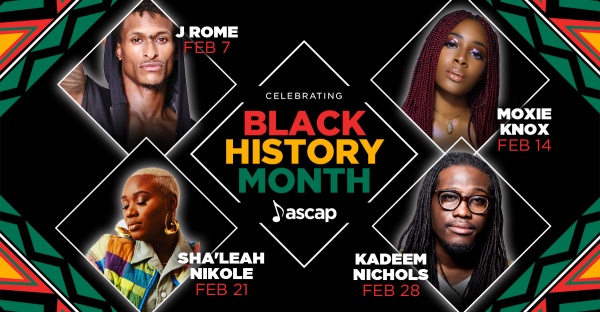 (BPRW) ASCAP Celebrates Black History Month With Weekly Series of Emerging R&B Artists Covering History’s Most Powerful Black Anthems, Featuring J Rome, Moxie Knox, Sha’Leah Nikole and Kadeem Nichols | Press releases